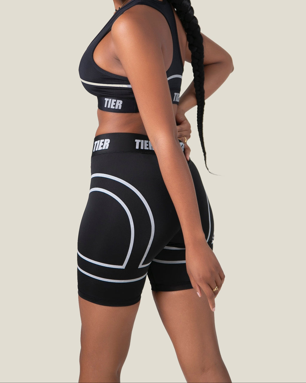 Black Biker Short