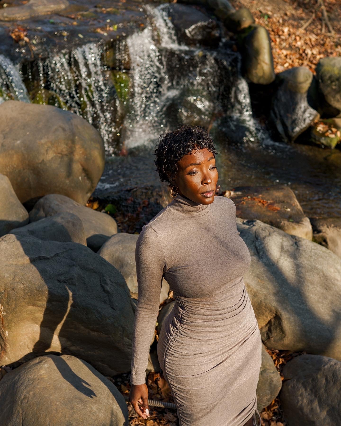 Mock Neck Dress