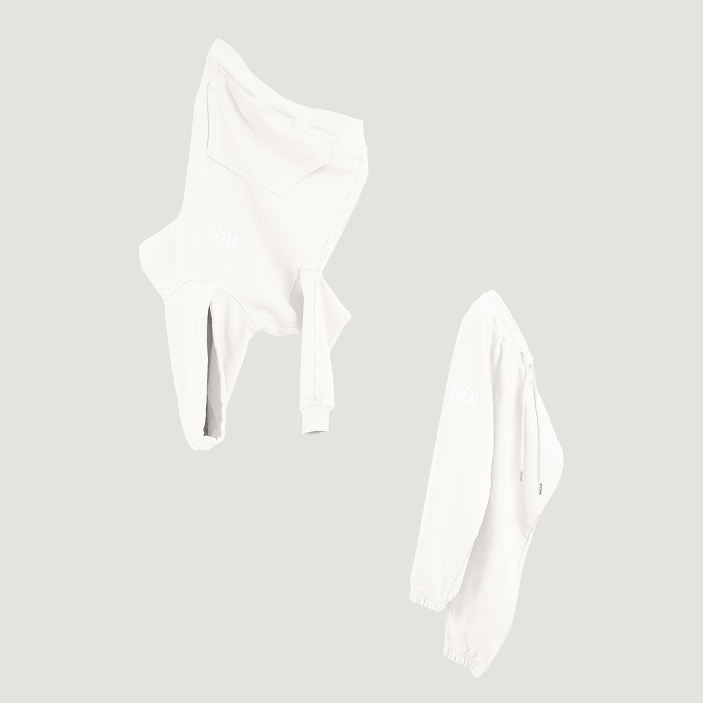 White TIÉR Hoodie (Kids)
