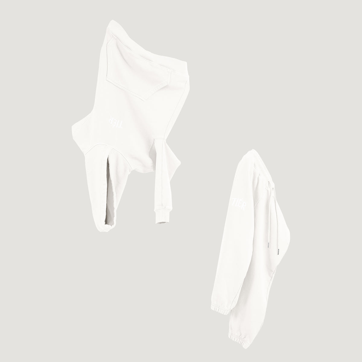 White TIÉR Hoodie (Kids)
