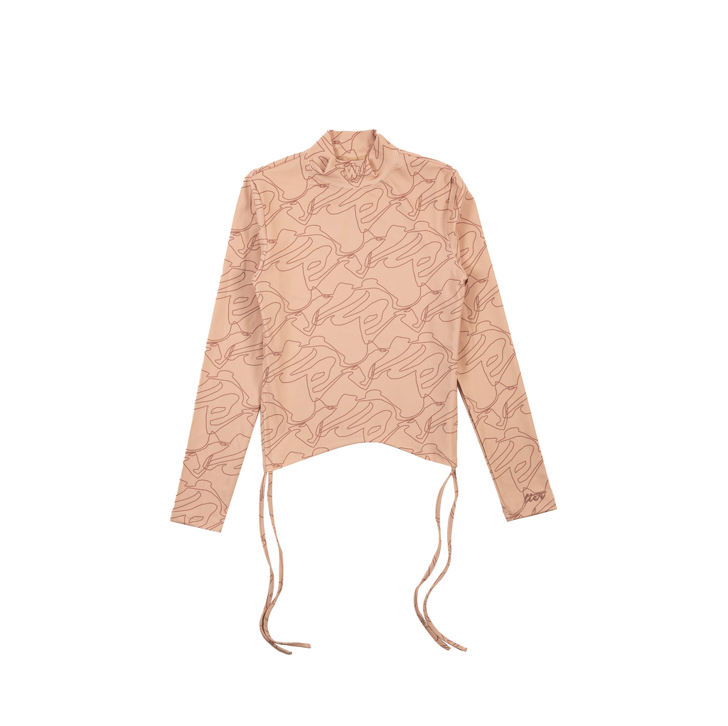 Topographic Ruched Top