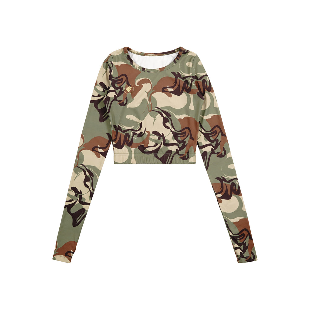 Abstract Camo Activewear Set